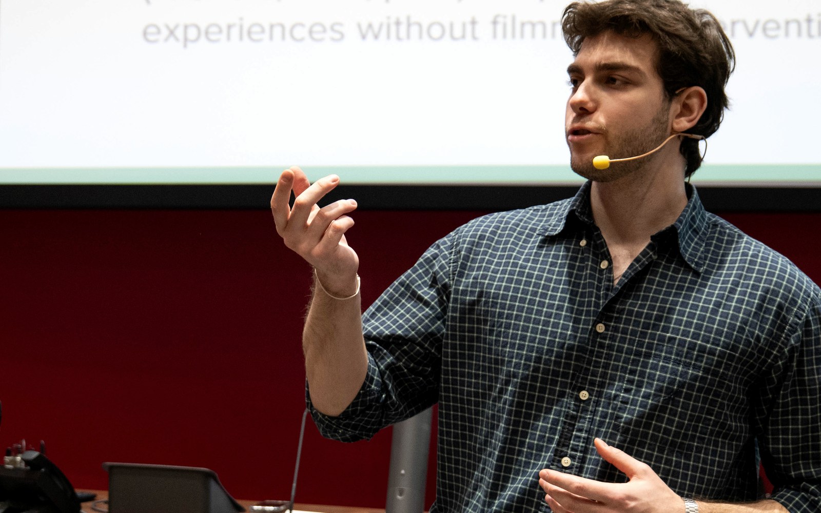 Stavros Mavrommatis speaking at the University of York